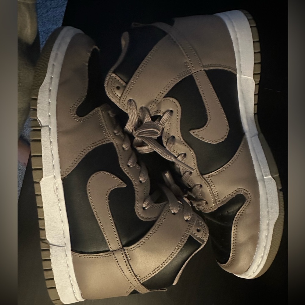 Nike dunk highs in moon fossil